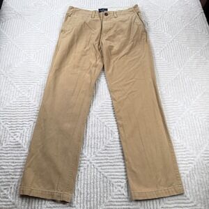 American Eagle Outfitters Relaxed Straight Khaki Chino Pants Men's 32/34 Preppy